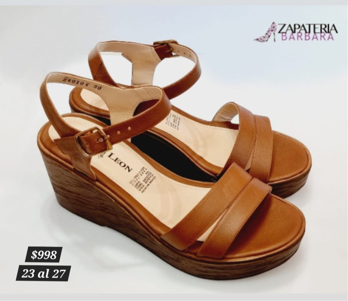 SANDALIAS PLATAFORMA CORRIDA 0104 RAUL COSS ARMAÑAC