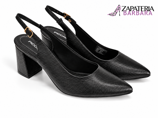ZAPATILLA DESTALONADA 745145 PICCADILLY PETRO NEGRO