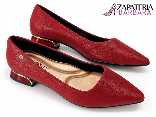 FLAT PUNTAL 279004 PICCADILLY BURGUNDY VINO