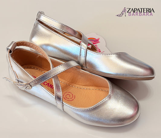 BALERINA NIÑA TROPICANA 461014 CRUZADA PLATA
