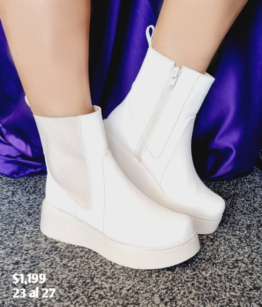 BOTIN 3301 BLANCO PLATAFORMA DE PISO RAUL COSS