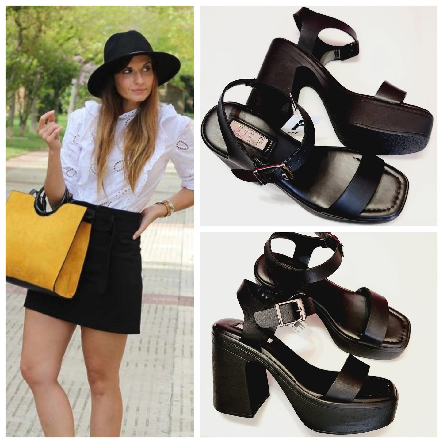 HUARACHE PLATAFORMA EFE 238802 GEORGIA NEGRO