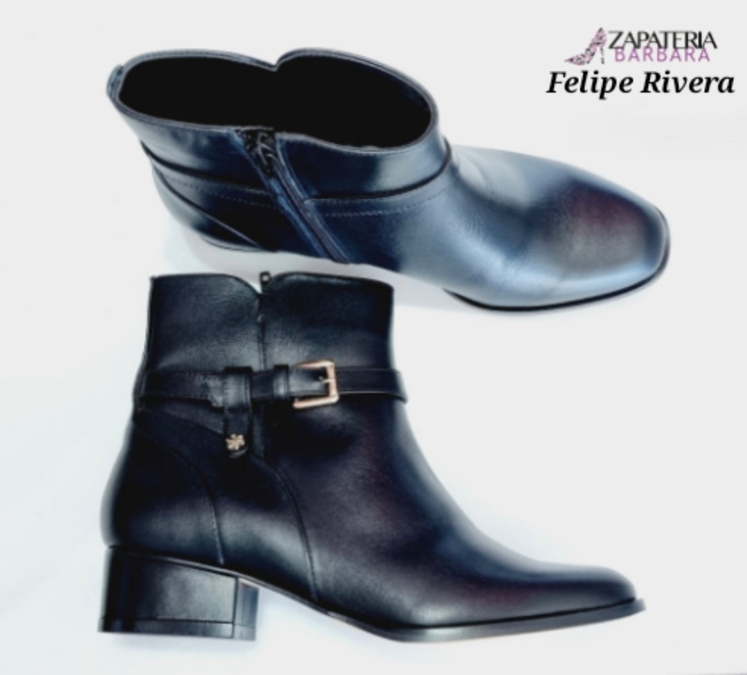 BOTIN 40004 FELIPE RIVERA HEBILLA PIEL NEGRO