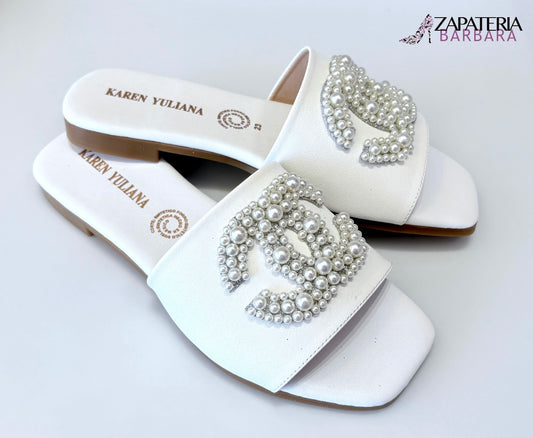 SANDALIA KAREN YULIANA 400 BLANCO PERLAS