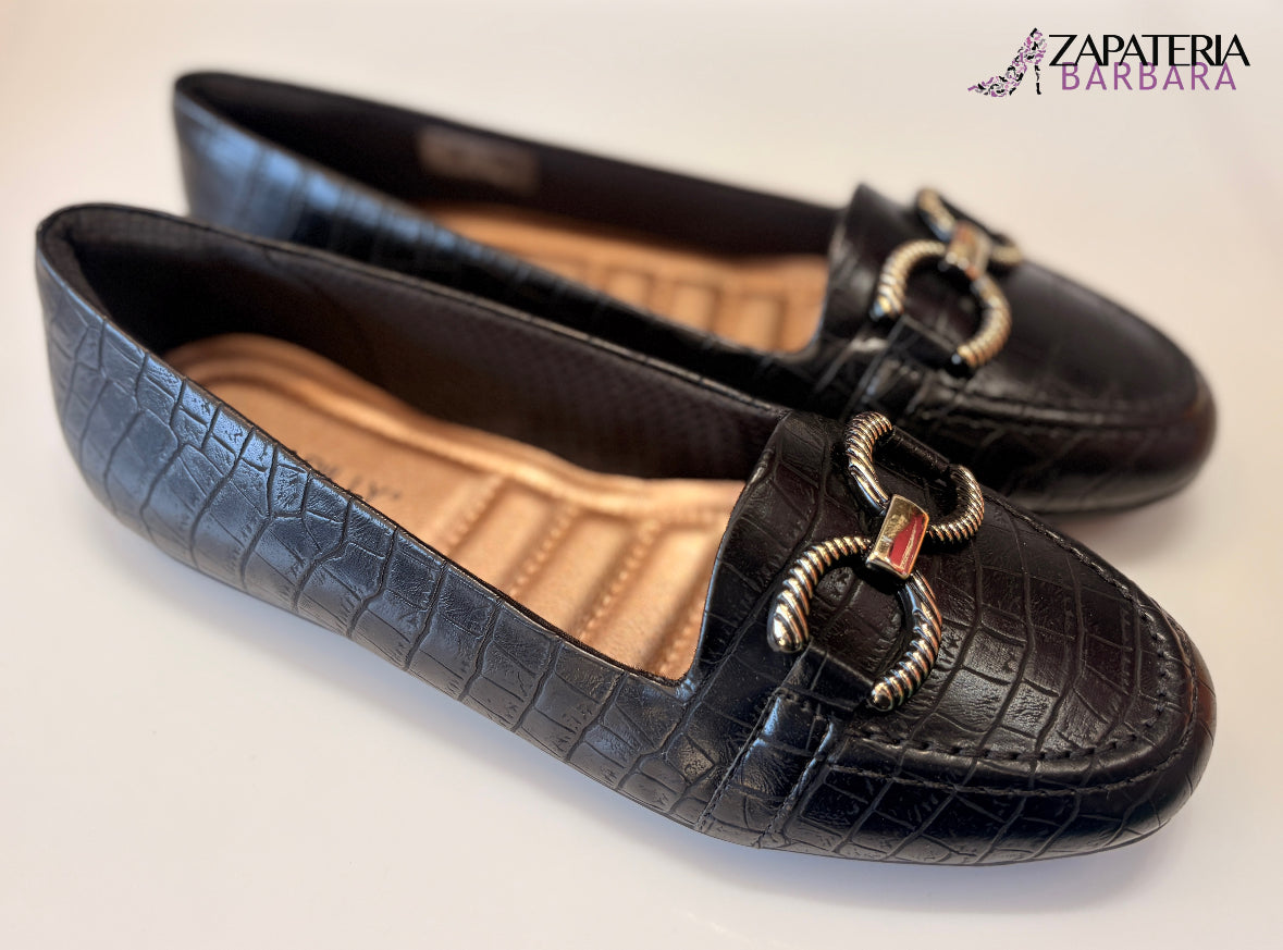 MOCASIN 122033 PICCADILLY  NEGRO