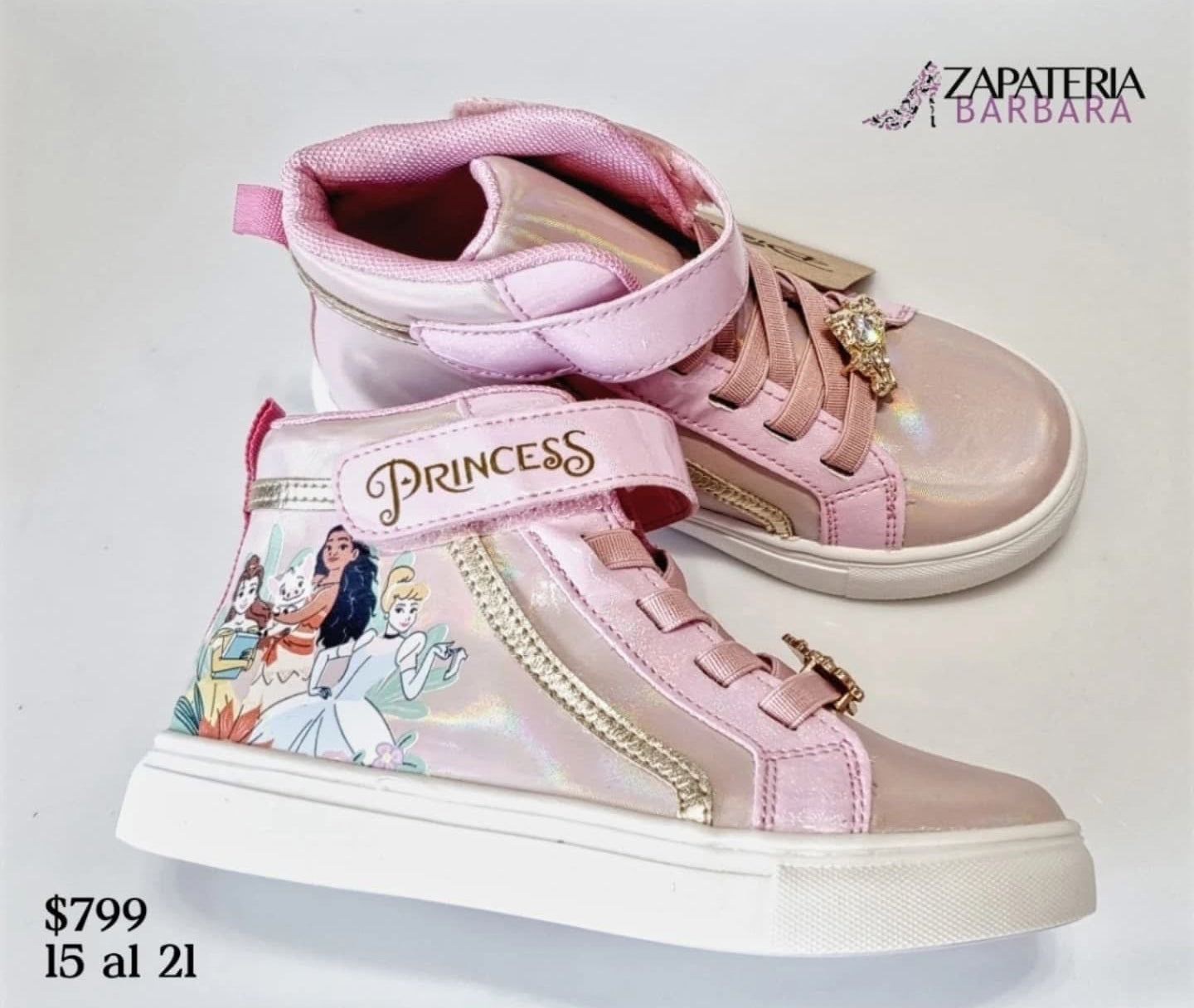 TENI BOTITA 933010 PRINCESAS DE DISNEY ROSA