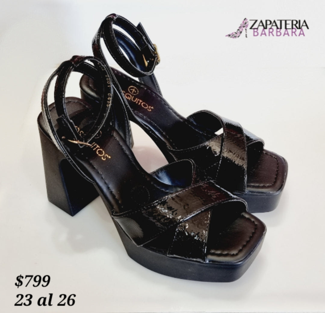 PLATAFORMA MOSQUITOS 9801 NEGRO CHAROL