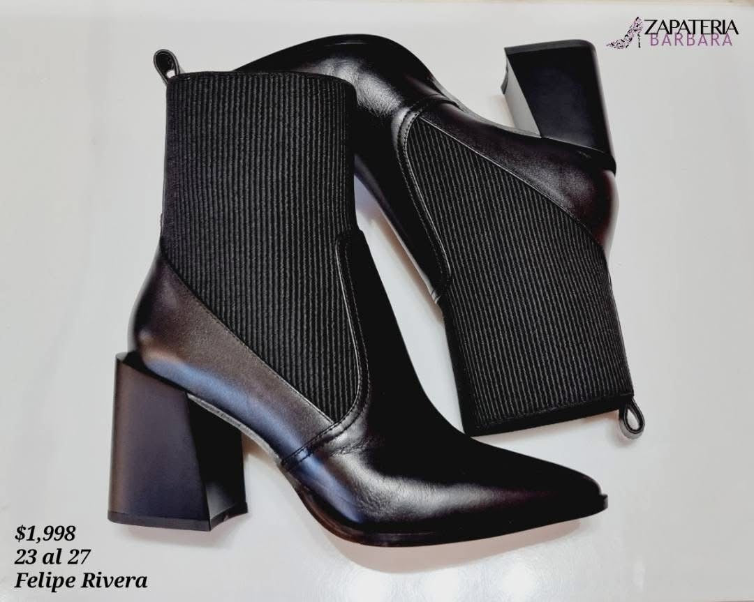 BOTIN 41000 FELIPE RIVERA PIEL NEGRO