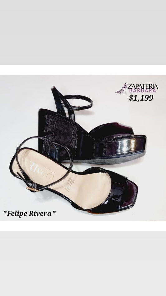 PLATAFORMA FELIPE RIVERA 61000 CHAROL NEGRO