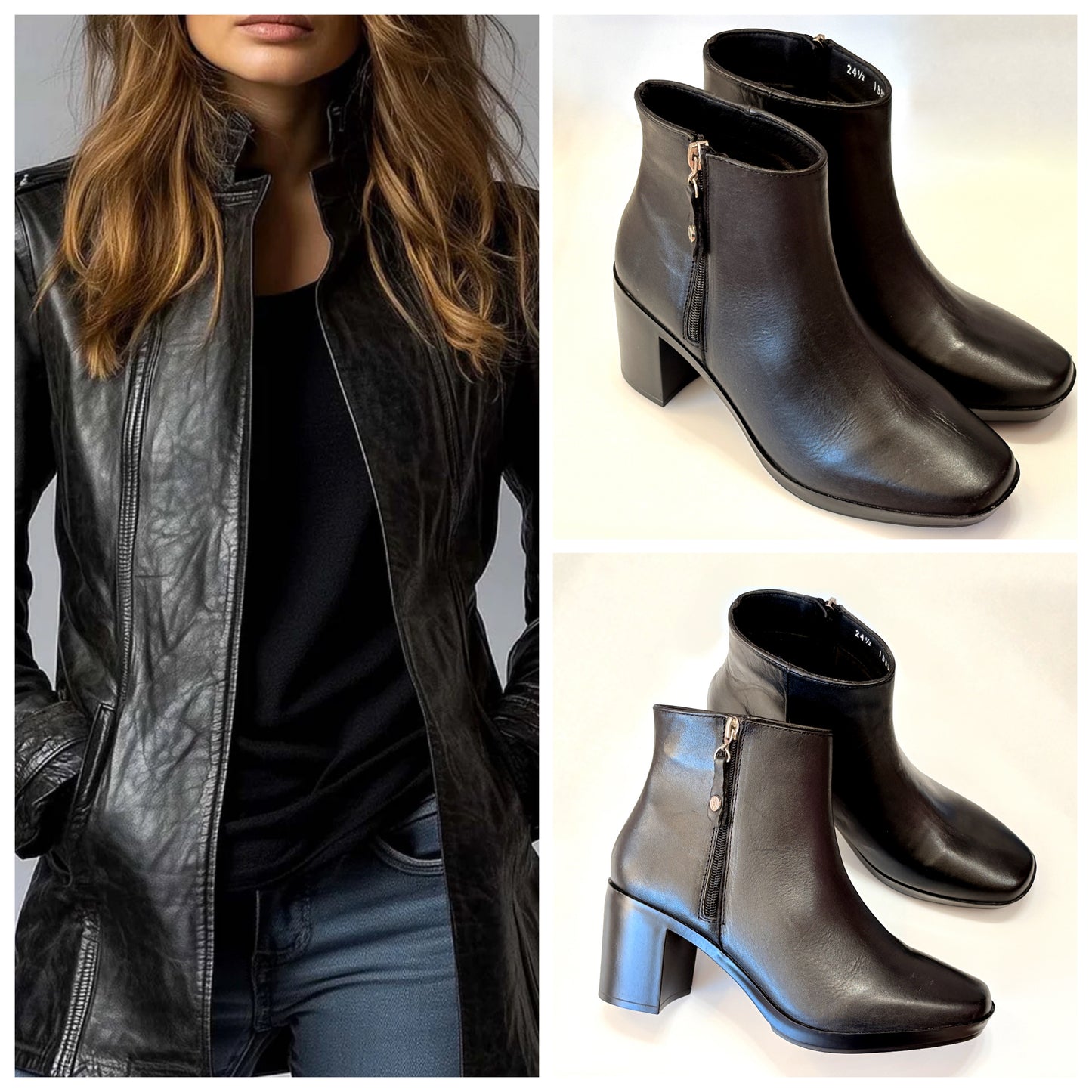 BOTIN 18801 HISPANA TOLEDO PIEL NEGRO MARECIA