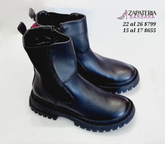 BOTA NIÑA TROPICANA 64005 SELMA NEGRO ELASTICO