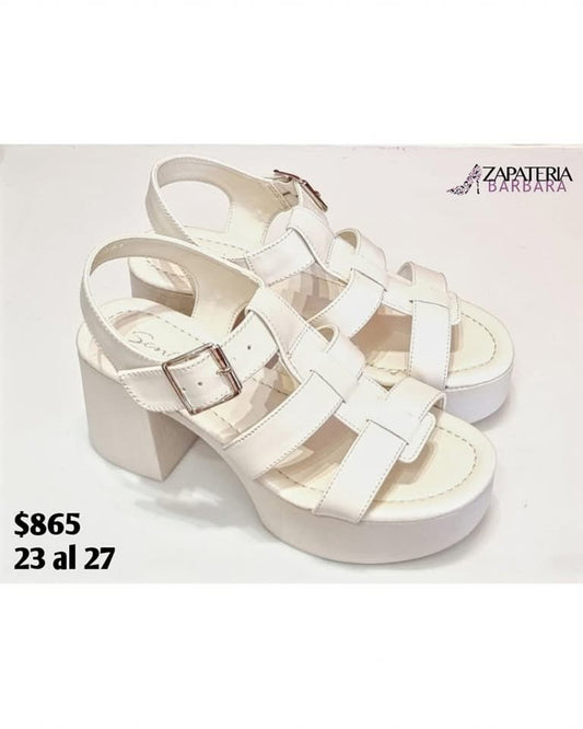 TACON SENTIES 863 PLATAFORMA TIRAS LATTE