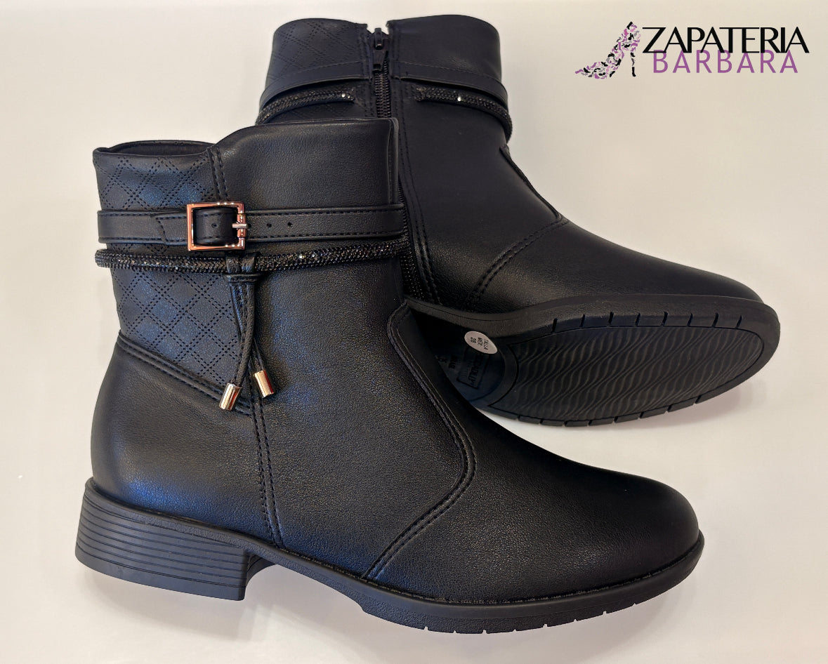BOTIN DE PISO PICCADILLY 653015 NEGRO