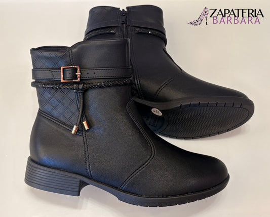BOTIN DE PISO PICCADILLY 653015 NEGRO