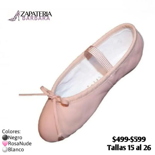 Zapatilla de Ballet 14 al 20cm