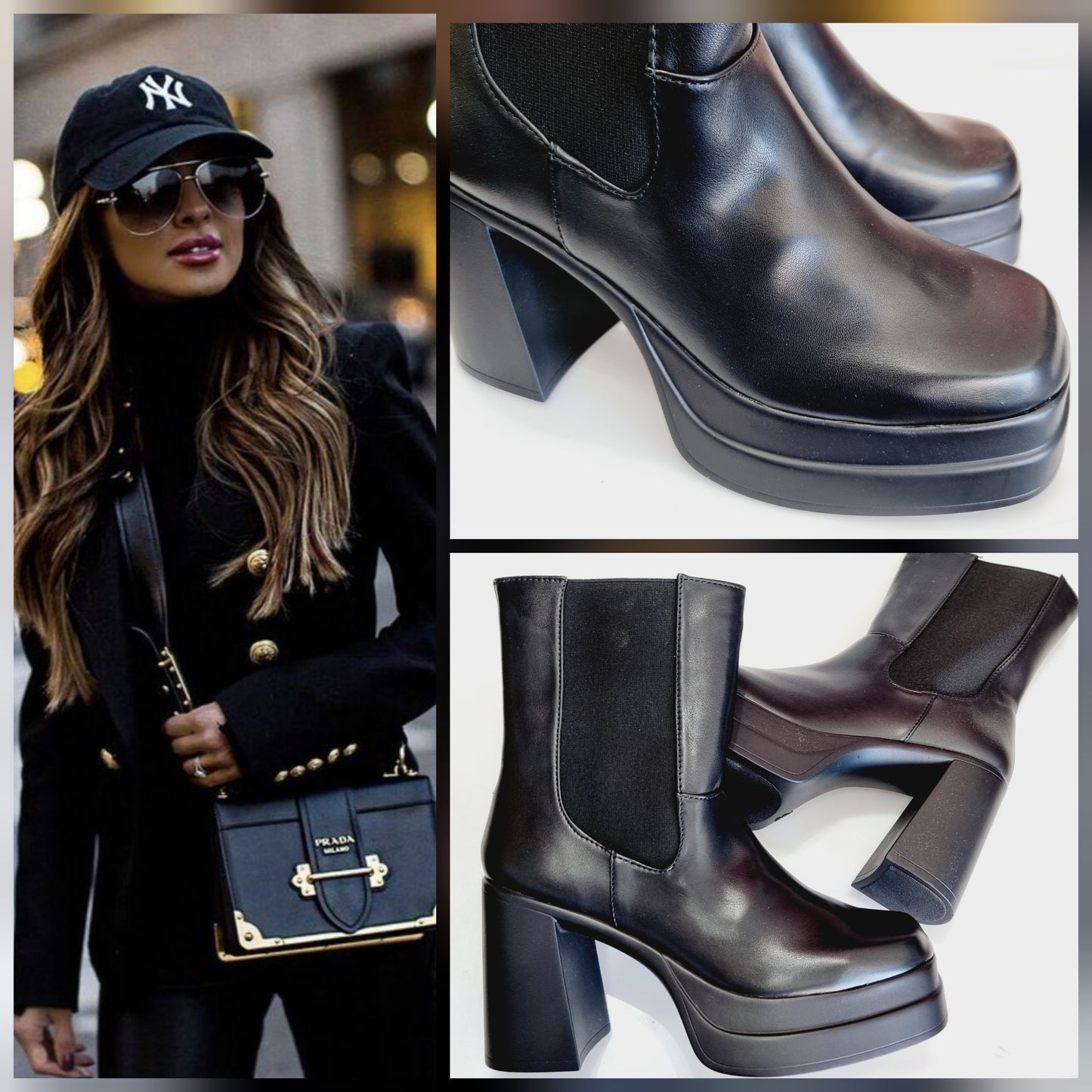 BOTIN 765 SENTIES PLATAFORMA BRATZ NEGRA