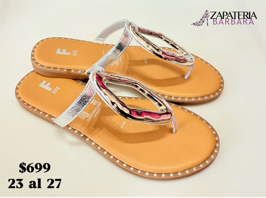 SANDALIA EFE 156701 CIRUELA PLATA