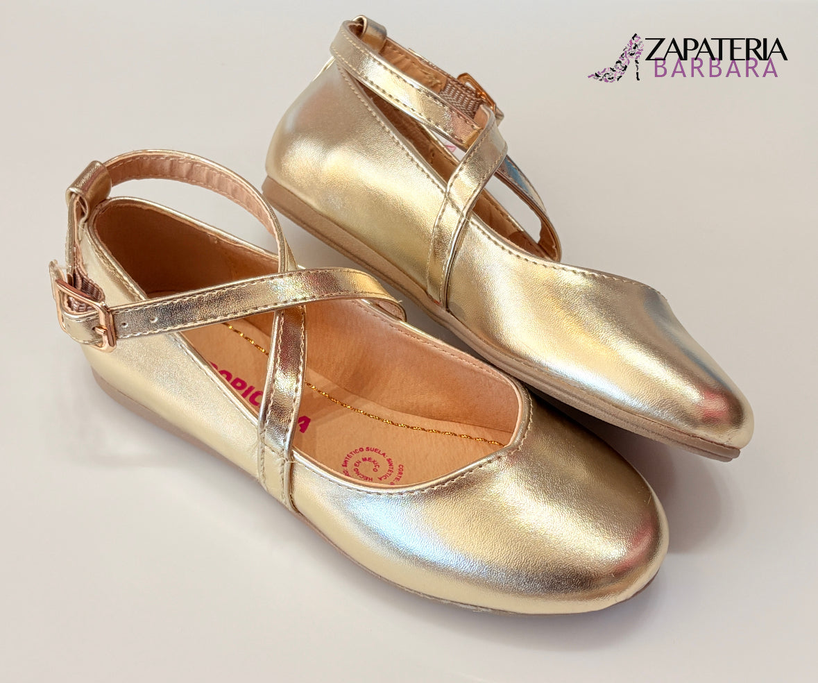 BALERINA NIÑA TROPICANA 461014 CRUZADA ORO