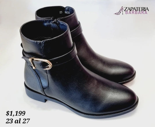 BOTIN 8650 SALAMANDRA PIEL NEGRO