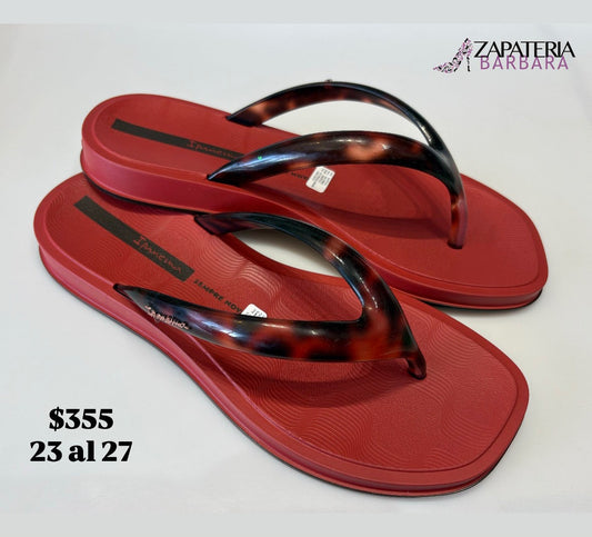 SANDALIA 27419 IPANEMA TORTUGA MARRON ROJO