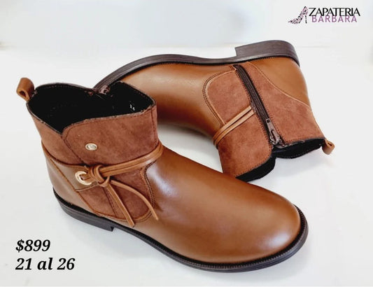 BOTIN DE PISO 92313 COQUETA PIEL CAMEL
