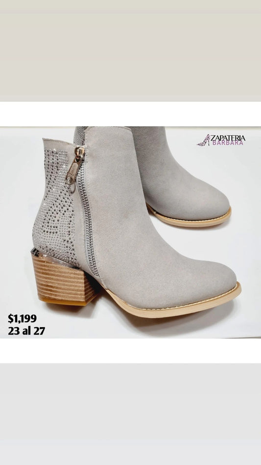 BOTIN CARRANZA SENTIES 927 VAPOR GRIS C/BRILLOS