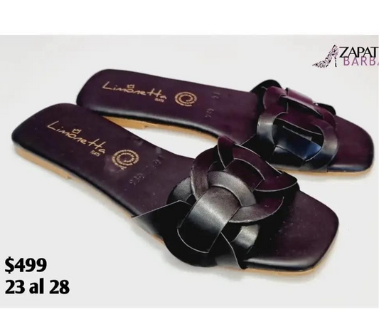 SANDALIA LIMONETTA 934 SILLERO NEGRO