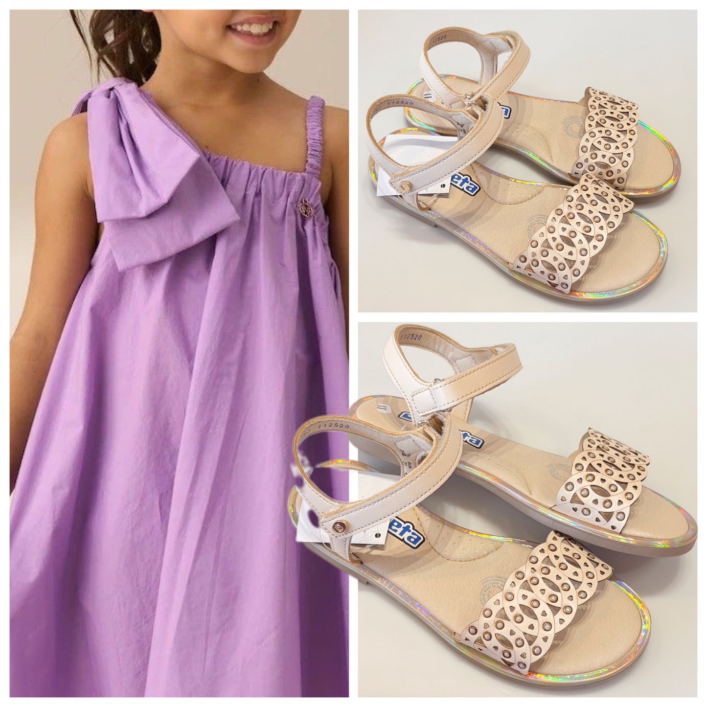 HUARACHE NIÑA 112520 COQUETA YALITZA NUDE TORNASOL