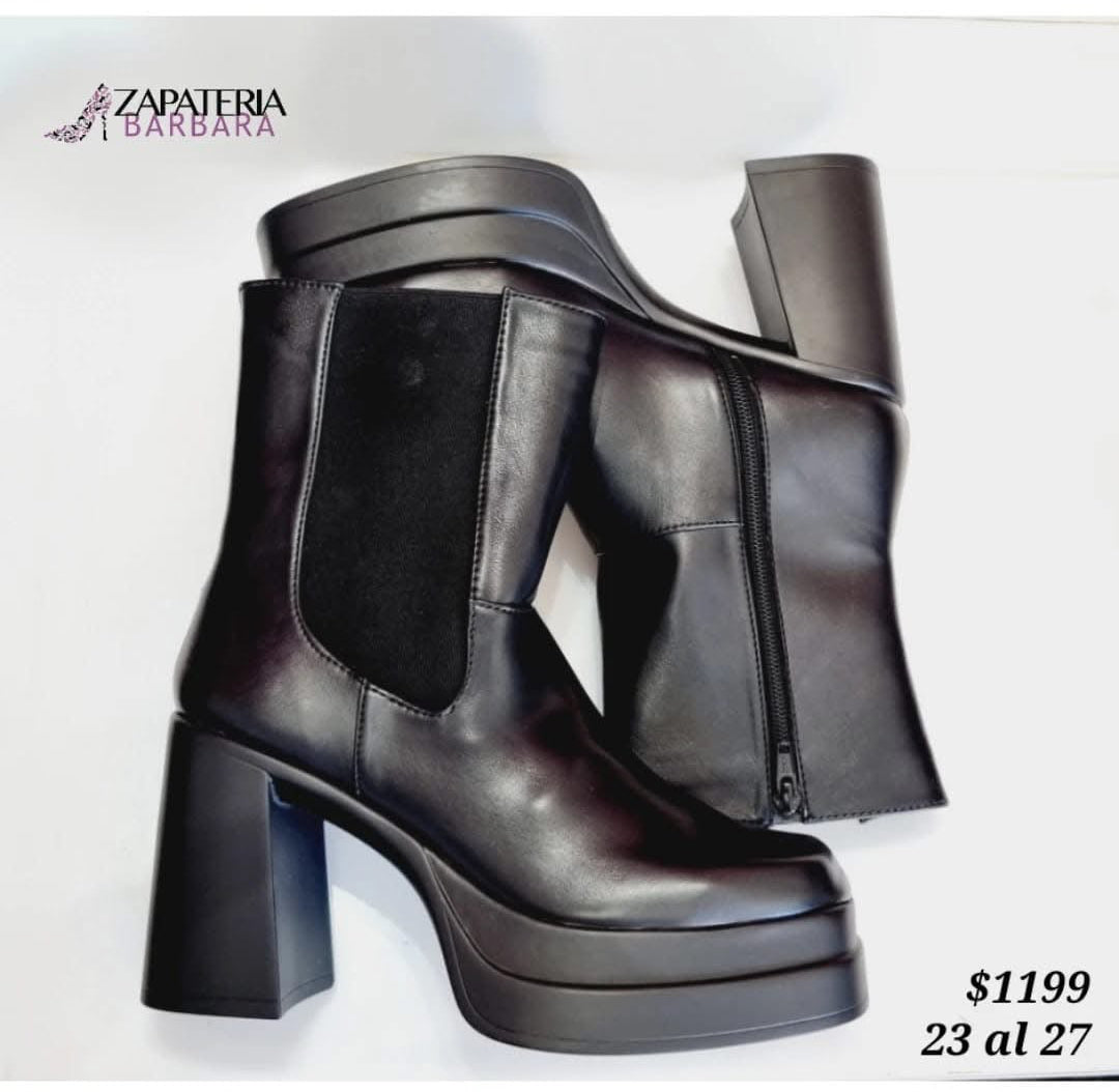 BOTIN 765 SENTIES PLATAFORMA BRATZ NEGRA