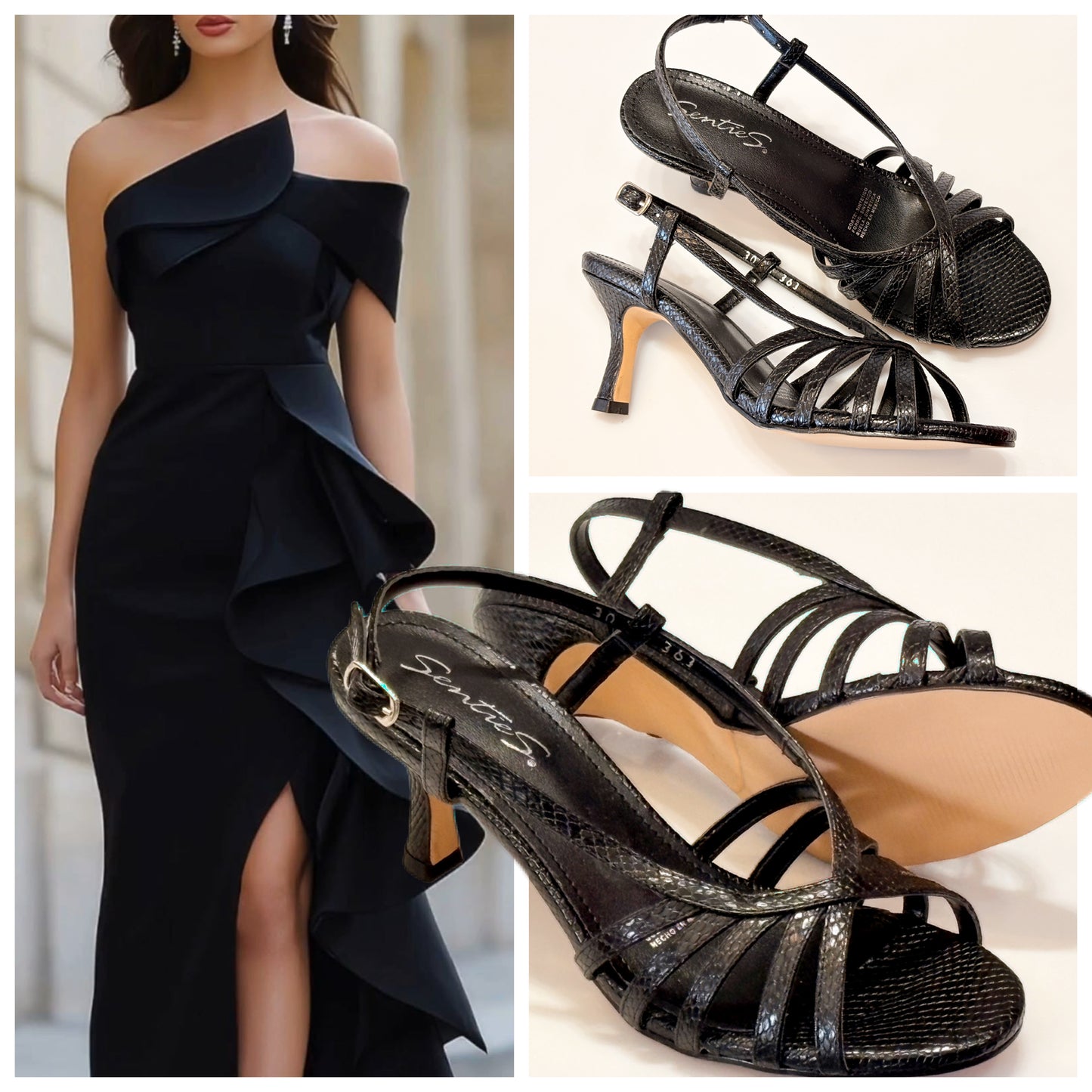 ZAPATILLA 363 SENTIES TIRAS NEGRO