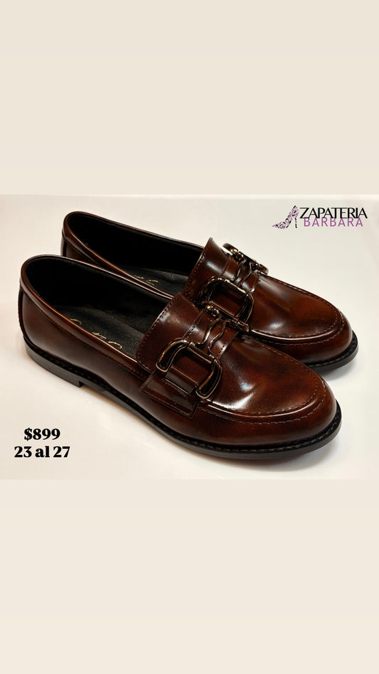 MOCASIN SENTIES 256 CAMALEON MARRON C/HEBILLA