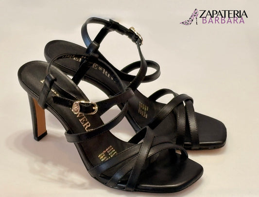 ZAPATILLA 13402 FELIPE RIVERA TIRAS PIEL NEGRO