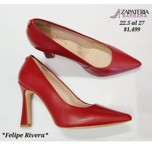 ZAPATILLA CERRADA FELIPE RIVERA  21302 ROJA