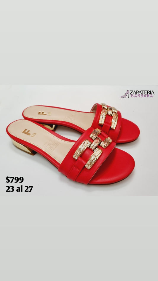 SANDALIA EFE 343103 ROJO NAIROBI