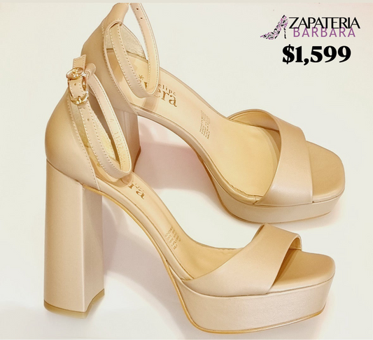 ZAPATILLA FELIPE RIVERA 11217 PLATAFORMA NUDE