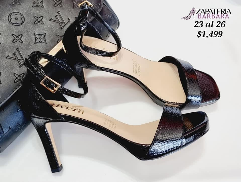 ZAPATILLA FELIPE RIVERA 12302 CHAROL NEGRO