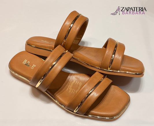 SANDALIA CRIS 165602 EFE TAN ACOLCHADA
