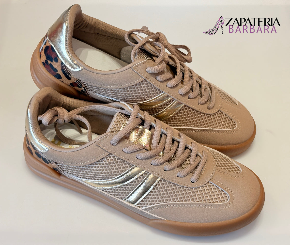 TENIS EFE 454001 OCTAVIA ANIMAL PRINT BEIGE