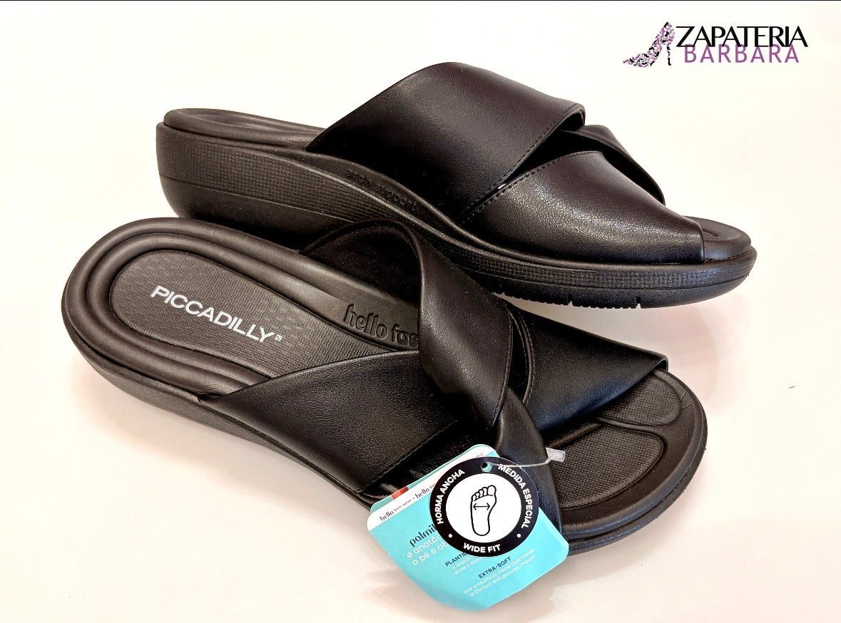 SANDALIA CONFORT 239023 CRUZADO NEGRO
