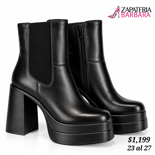 BOTIN 765 SENTIES PLATAFORMA BRATZ NEGRA