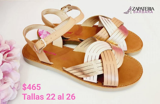 HUARACHE TROPICANA 53037 MADERA/ORO