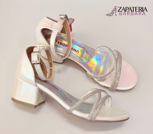 ZAPATILLA NIÑA 591001 TROPICANA ARLOT BLANCO