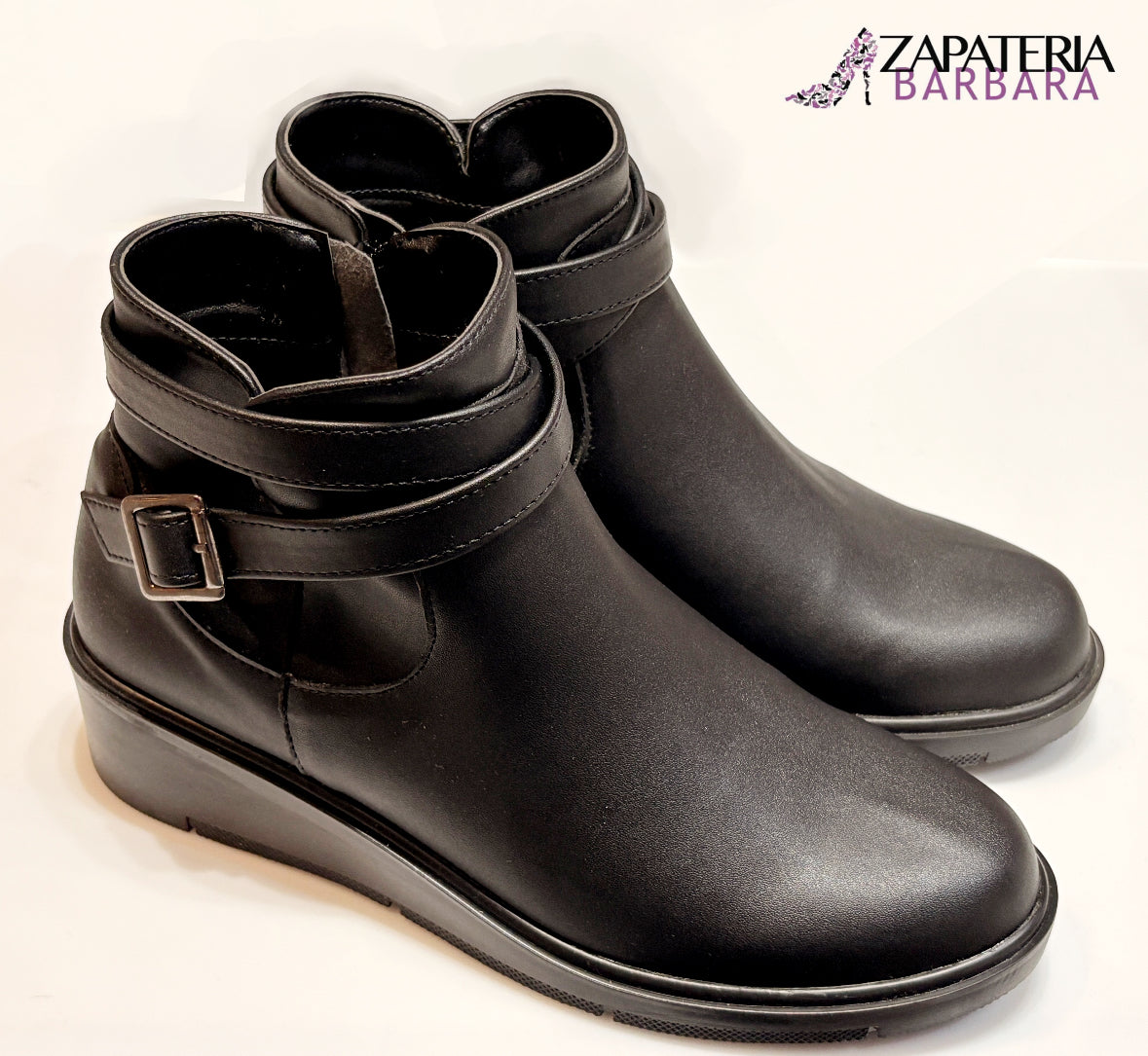 BOTIN DE PISO 955 SENTIES KOSHER PIEL NEGRO