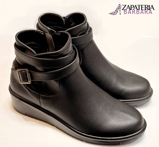 BOTIN DE PISO 955 SENTIES KOSHER PIEL NEGRO