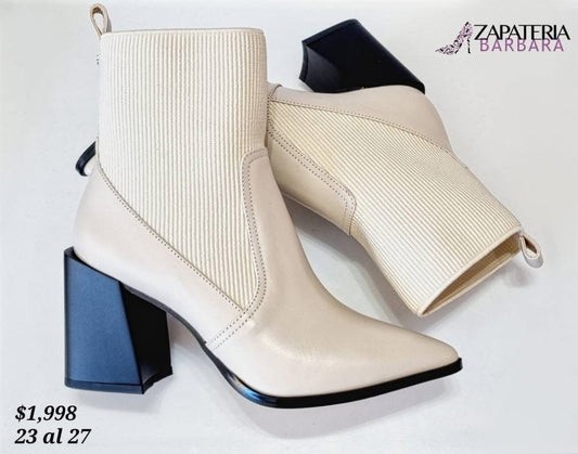 BOTIN 41000 FELIPE RIVERA PIEL MARFIL