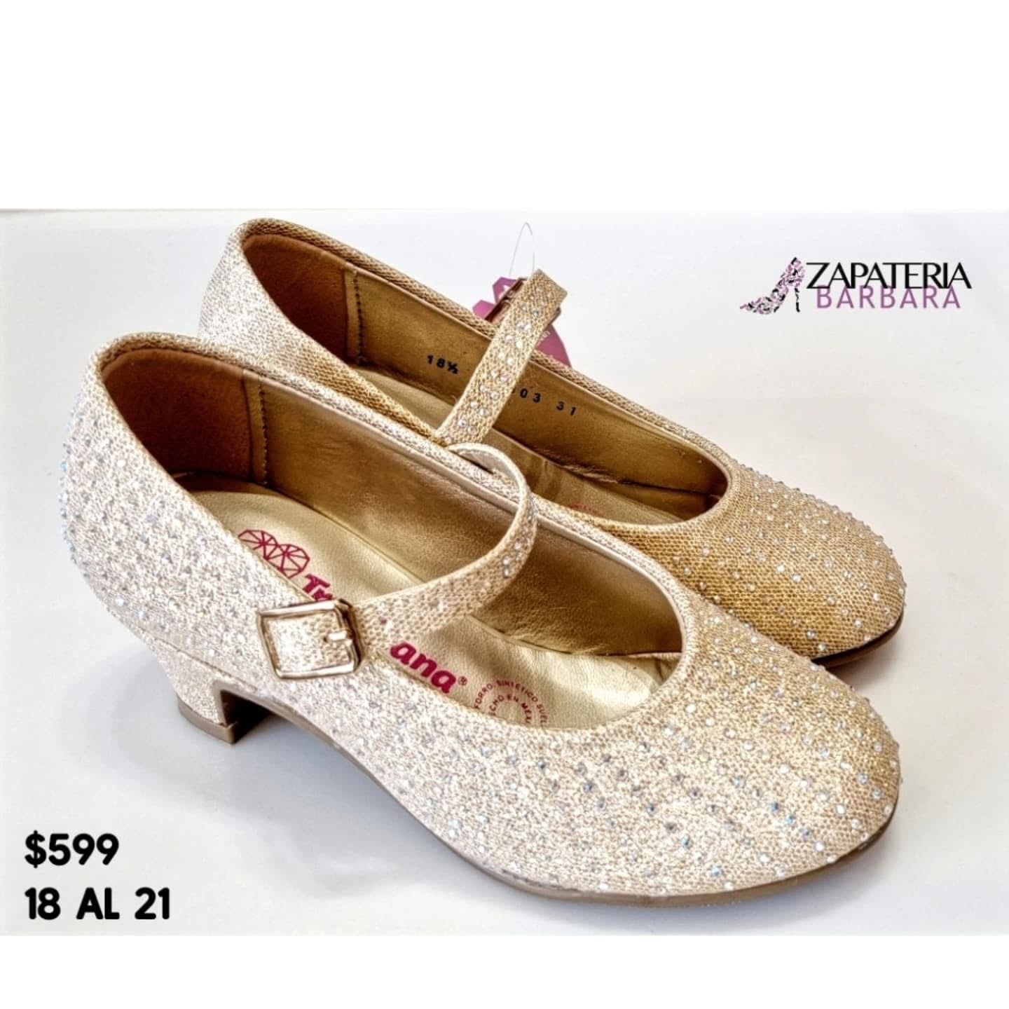 TACON NIÑA TROPICANA 944003 MERCURIO PLATA BRILLOS