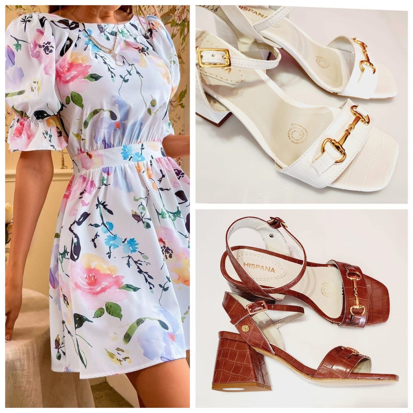 ZAPATILLA TACON MEDIO HISPANA 11756 ALE MADERA DRILO