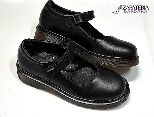 ESCOLAR 59002 COQUETA PIEL NEGRO