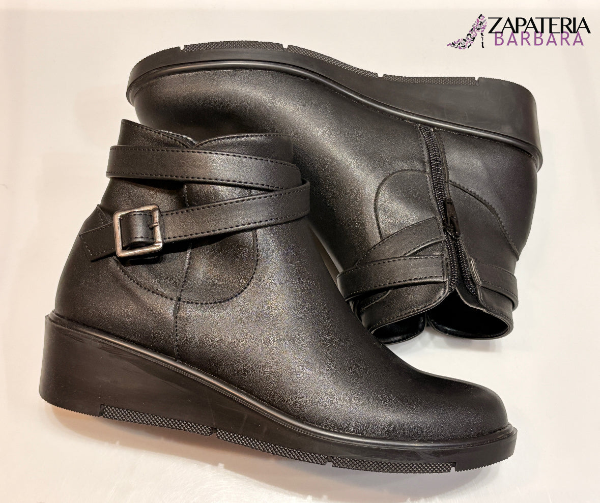 BOTIN DE PISO 955 SENTIES KOSHER PIEL NEGRO