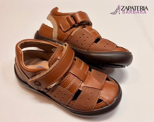 HUARACHE NIÑO 165705 AUDAZ PIEL MIEL